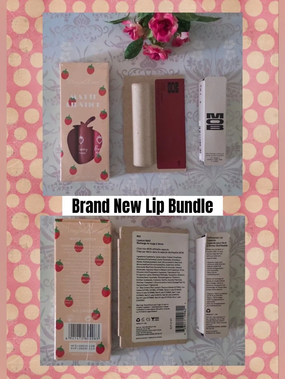 Brand New eco-conscious lip bundle w high-performance formulas